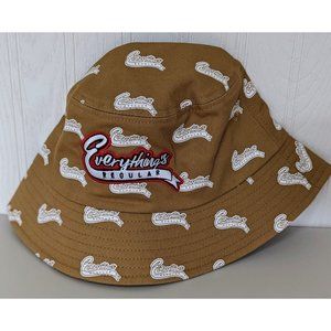 NEW LIMITED EDITION EVERYTHINGS REGULAR TAN BUCKET HAT USA Everything's